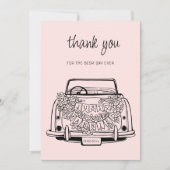 Black Script Handdrawn Simple Wedding Vow Renewal  Bedankkaart (Voorkant)