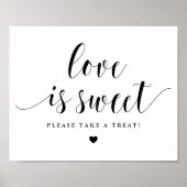 Black Script Love is Sweet Alsjeblieft. Poster (Voorkant)