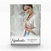 Black Script Modern Afstuderen Afstuderen Fotoblokken (Voorkant)