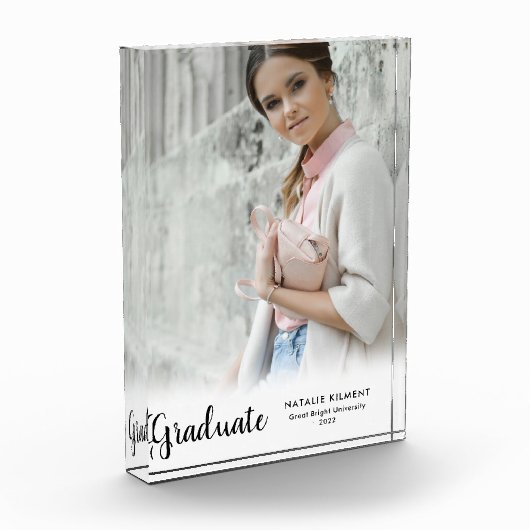 Black Script Modern Afstuderen Afstuderen Fotoblokken (Links)