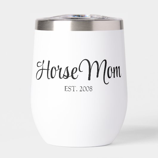 Black Script Paarden Moeder Gevestigd  (Voorkant)