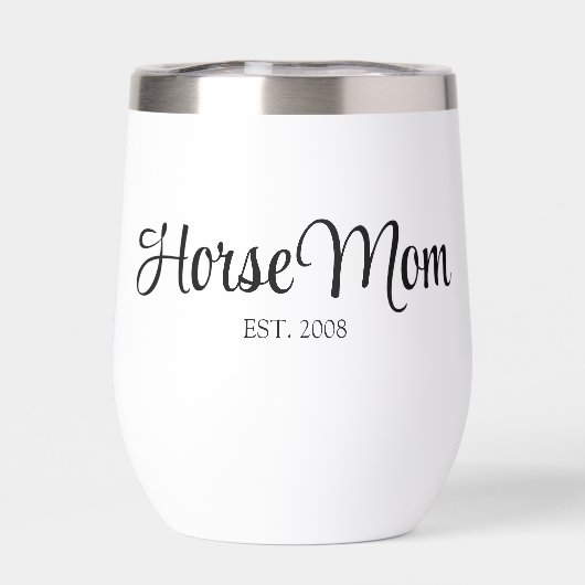 Black Script Paarden Moeder Gevestigd (Achterkant)
