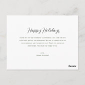 Black Script trouwt met kerstbruiloft Briefkaart (Achterkant)