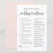 Black Script Wedding Traditions Vrijgezellenfeest  (Voorkant / Achterkant)