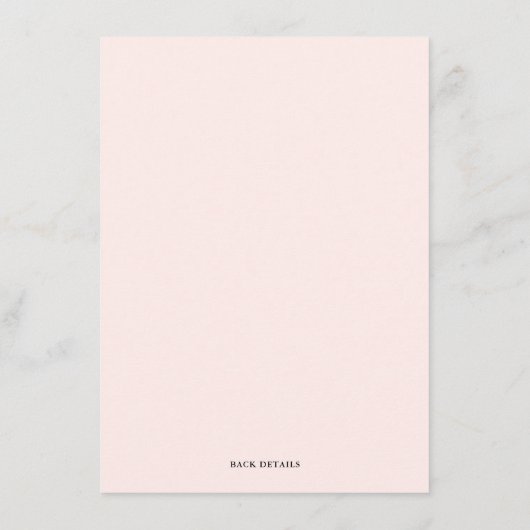 Black Script Wedding Traditions Vrijgezellenfeest Informatiekaartje (Achterkant)