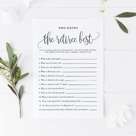 Black Script Wie kent de Retiree Best Game Kaart