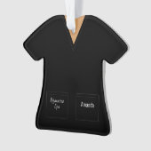 Black scrubs Profession Ornament (voorkant)