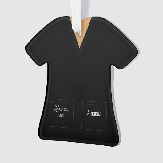 Black scrubs Profession Ornament (voorkant)