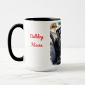 Black Seal Bulldog Christmas Coffee Mok Cup (Links)