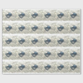Black Seashell Cadeaupapier (Vlak)