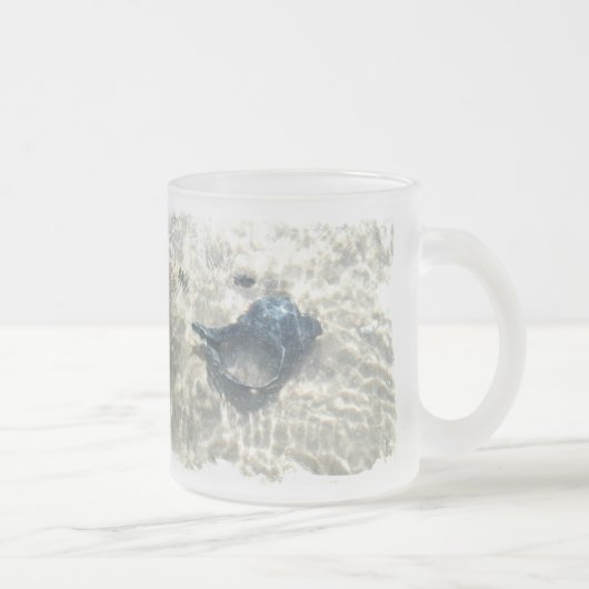 Black Seashell Matglas Koffiemok (Rechts)