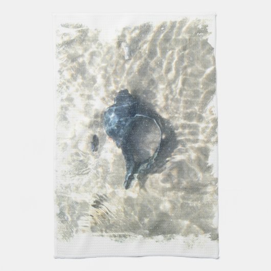 Black Seashell Theedoek (Verticaal)