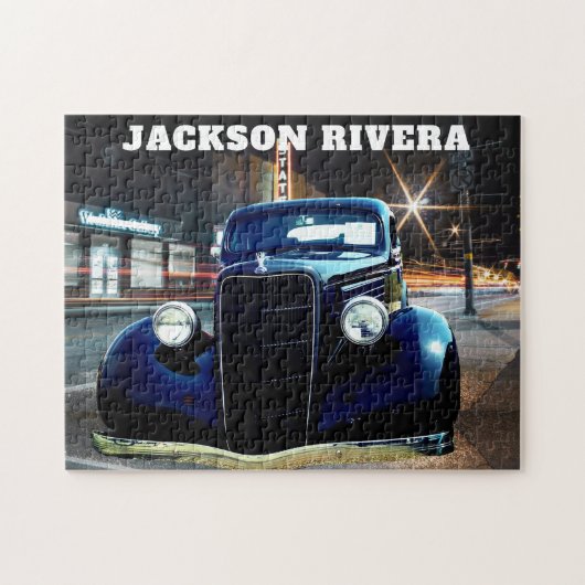 Black Sedan Jigzaag Puzzle Legpuzzel (Horizontaal)