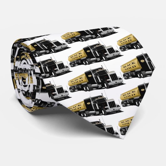 Black Semi Stropdas (Opgerold)