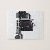 Black Semi Truck met volledige verlichting in Uitz Legpuzzel (Horizontaal)