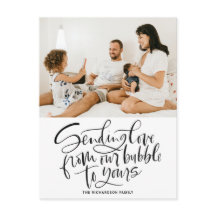 Black Sending Love van Our Bubble to Yours Photo