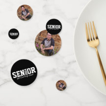 Black Senior Afstuderen Block Letter Foto