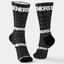 Black Seniors Seniors Seniors Seniors Socks