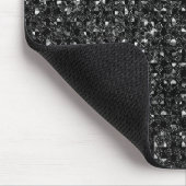 black sequin effect mousepad muismat (Hoek)