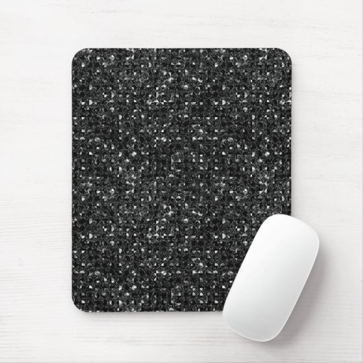 black sequin effect mousepad muismat (Met muis)