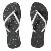 Black Sequin Effect Teenslippers (Voetbed)
