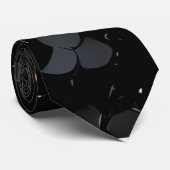 Black Sequin Sparkly Stropdas (Opgerold)