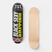 BLACK SEXY BRITS OFFICIEEL UK Skateboard (Voorkant)