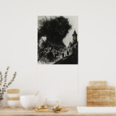 Black Shadow en Slime Monster Terror Poster (Keuken)