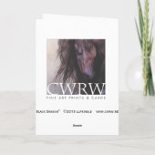 Black Shadow Notecard Kaart (Achterkant)