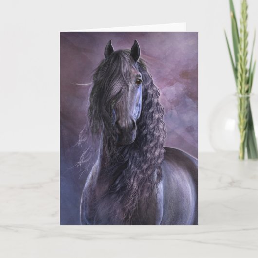 Black Shadow Notecard Kaart (Voorkant)