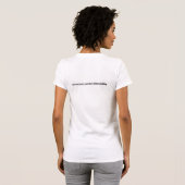 Black Shadow White T-shirt (Achterkant volledig)