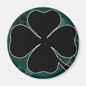 Black Shamrock Magnet (Voorkant)