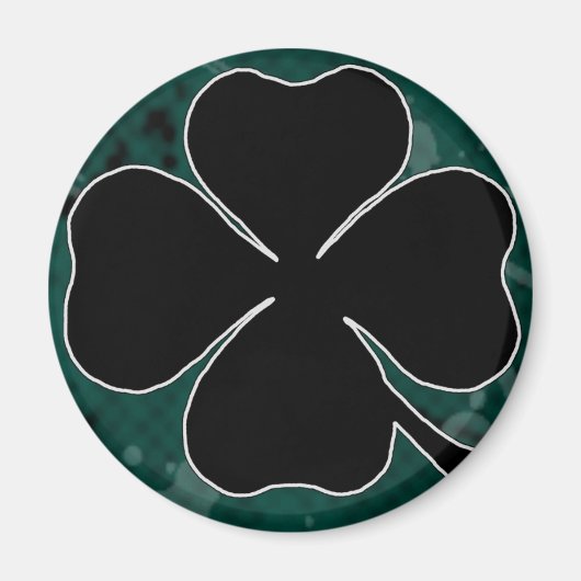 Black Shamrock Magnet (Voorkant)