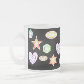 Black Shapes mug Matglas Koffiemok (Links)