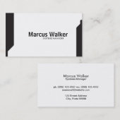 Black Shapes variatie 2 Visitekaartje (Voorkant / Achterkant)
