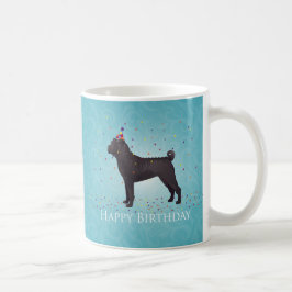 Black Shar Pei Birthday Design Koffiemok