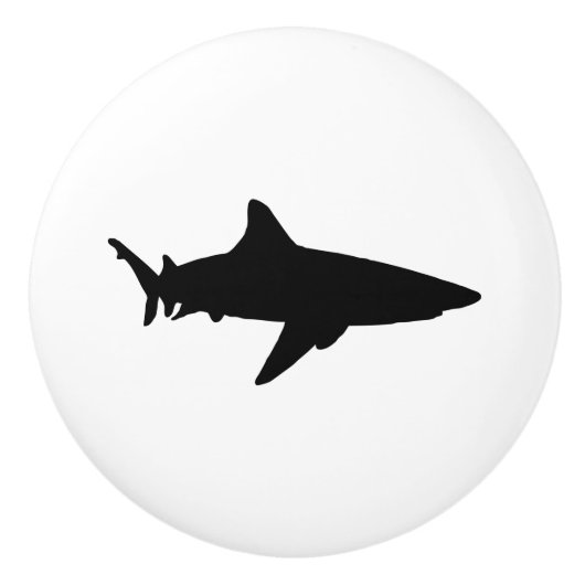 Black Shark Ceramic Knob. Keramische Knop (Voorkant)
