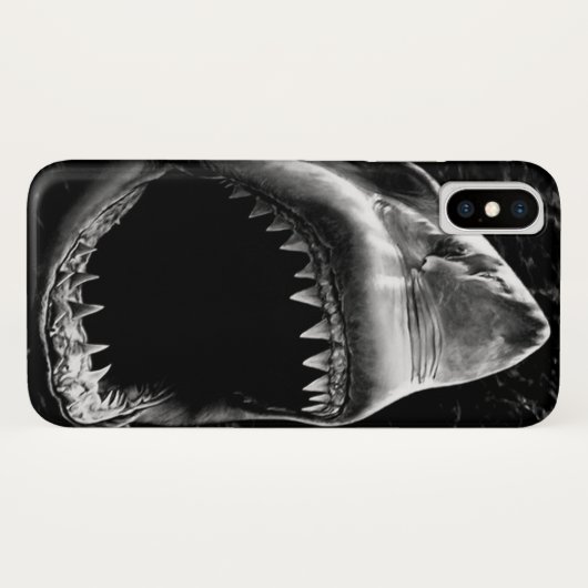 Black Shark iPhone draagtas Case-Mate iPhone Case (Achterkant (horizontaal))