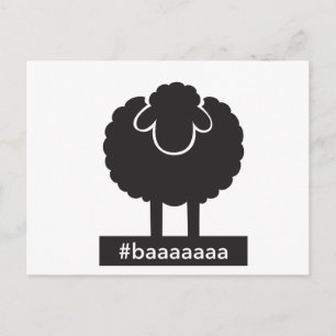 Black Sheep #baaaaa Briefkaart