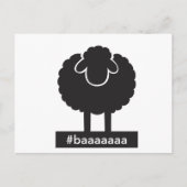 Black Sheep #baaaaa Briefkaart (Voorkant)
