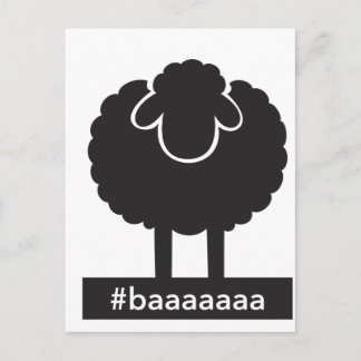 Black Sheep #baaaaa Briefkaart