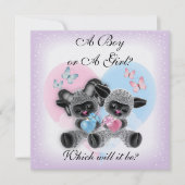 Black Sheep Baby Gender Reveal Party Kaart (Voorkant)