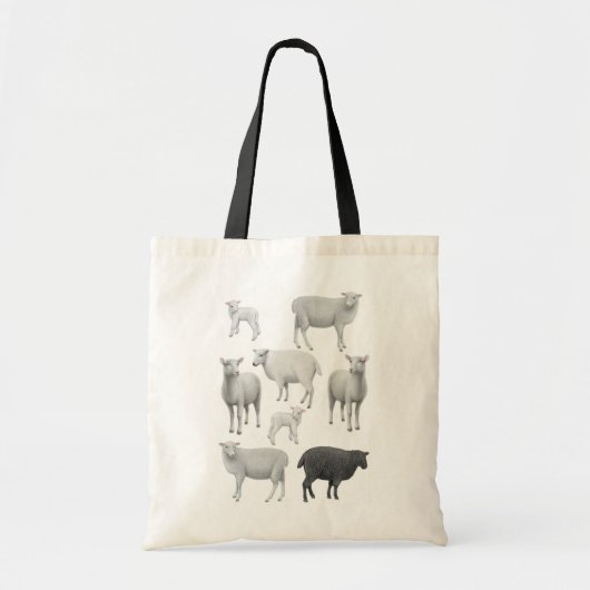 Black Sheep Bag Tote Bag (Voorkant)