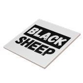 Black Sheep Bold Distressed Rebel Streetwear Art Tegeltje (Zijkant)
