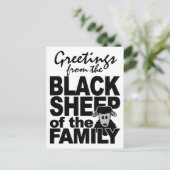 BLACK SHEEP briefkaart, pas aan Briefkaart (Staand voorkant)