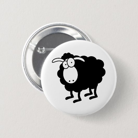 Black Sheep Button (Voorkant /achterkant)