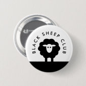Black Sheep Club | Moderne koffie Ronde Button 5,7 Cm (Voorkant /achterkant)