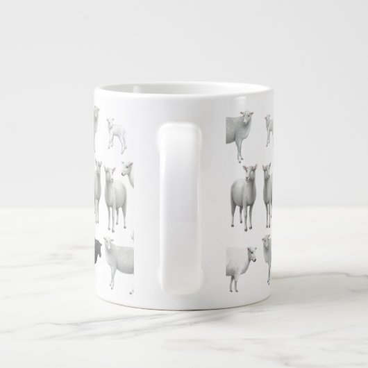 Black Sheep Dare voor verschillende speciale Mokke Grote Koffiekop (Achterkant)