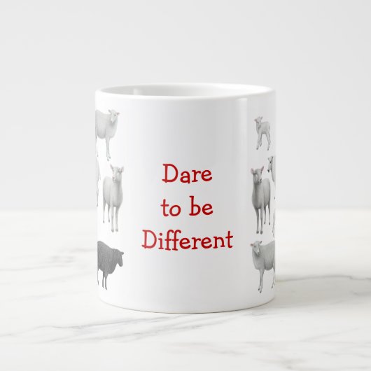 Black Sheep Dare voor verschillende speciale Mokke Grote Koffiekop (Voorkant)