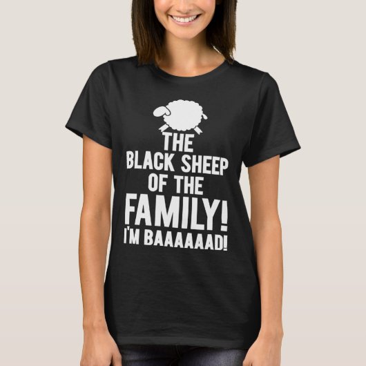 Black Sheep Family I m Baaaaad Toy T-shirt (Voorkant)